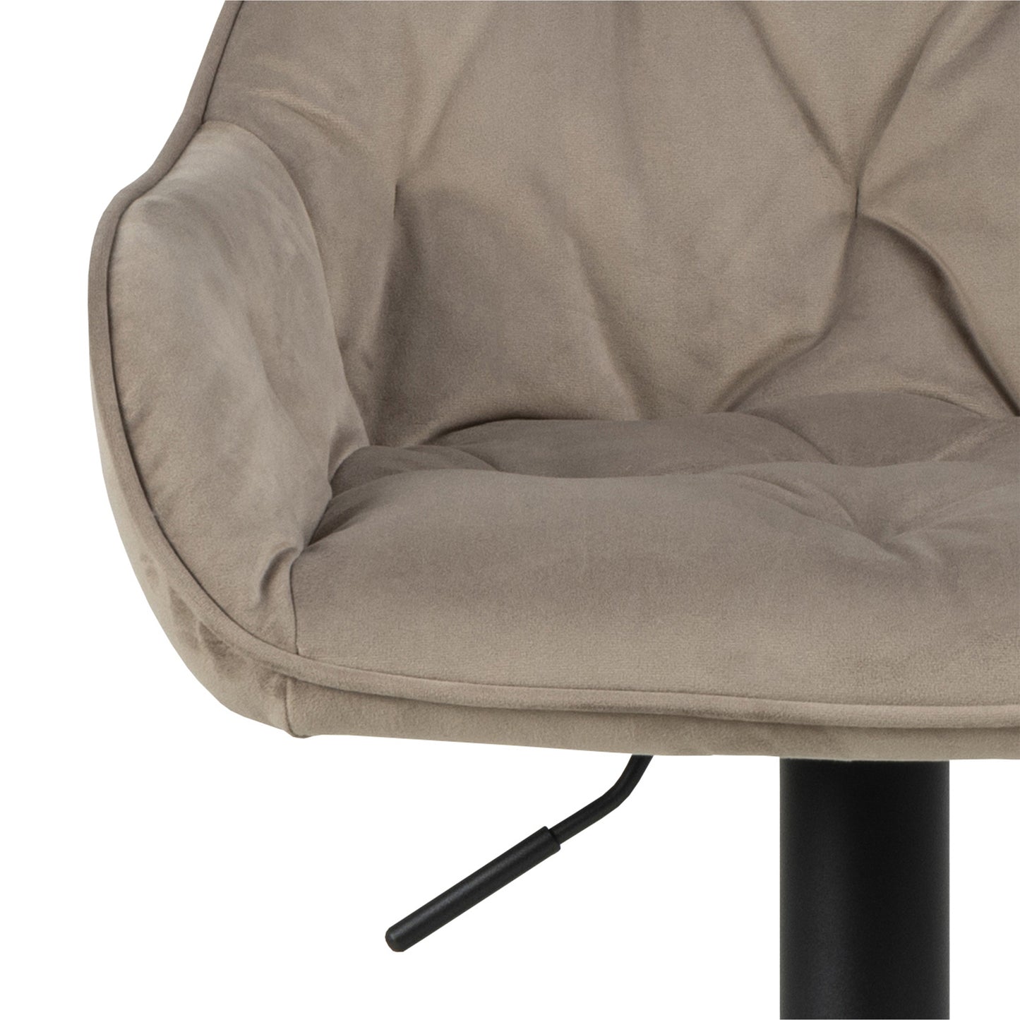 Brooklyn Bar Stool in Beige Velvet Set of 2