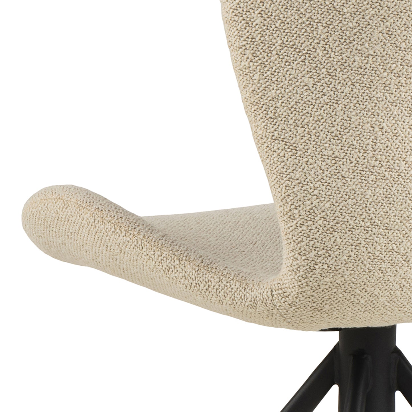 Batilda Swivel Dining Chairs in Cream Set of 2