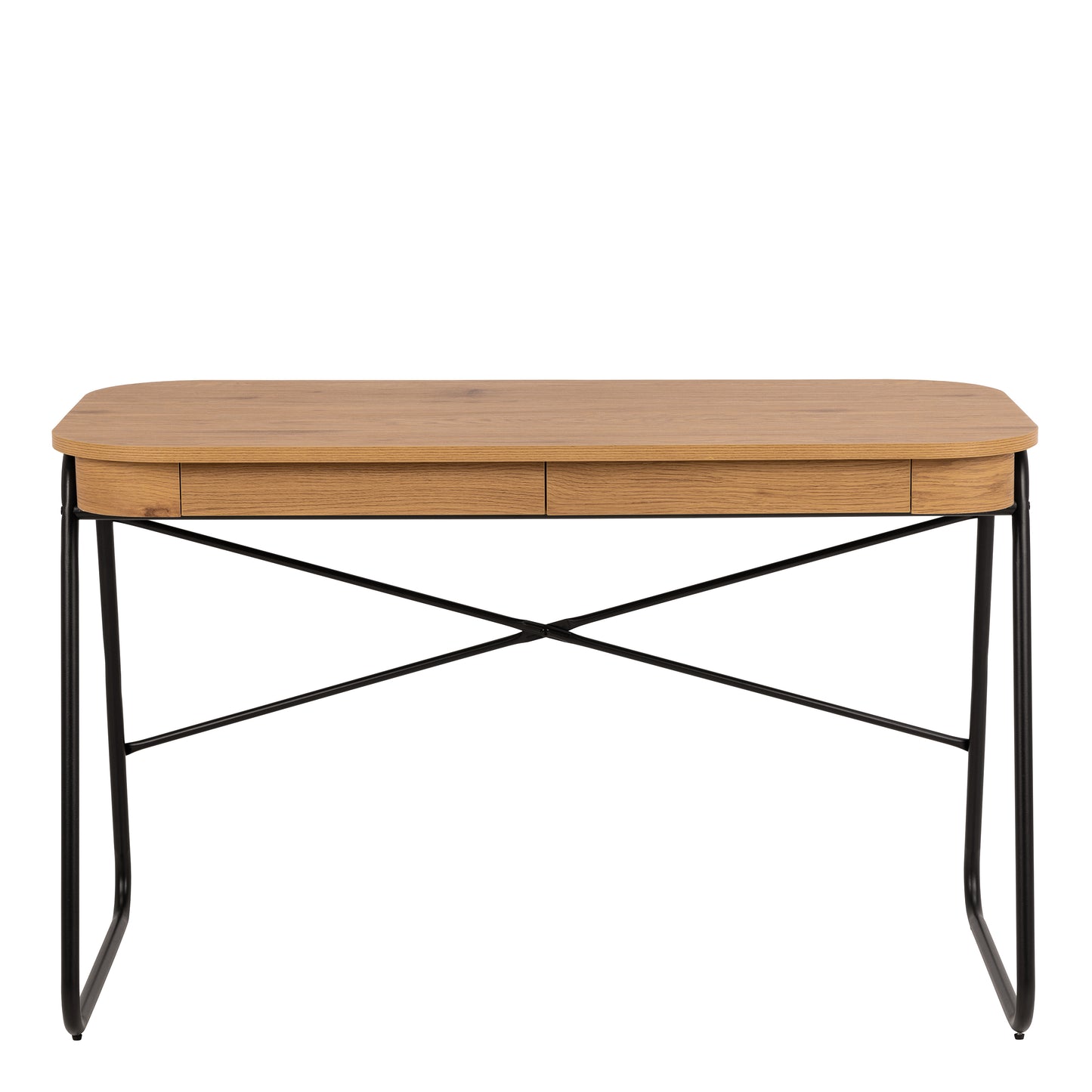 Blueton Desk with 2 Drawers in Black and Oak