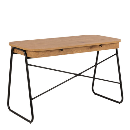 Blueton Desk with 2 Drawers in Black and Oak