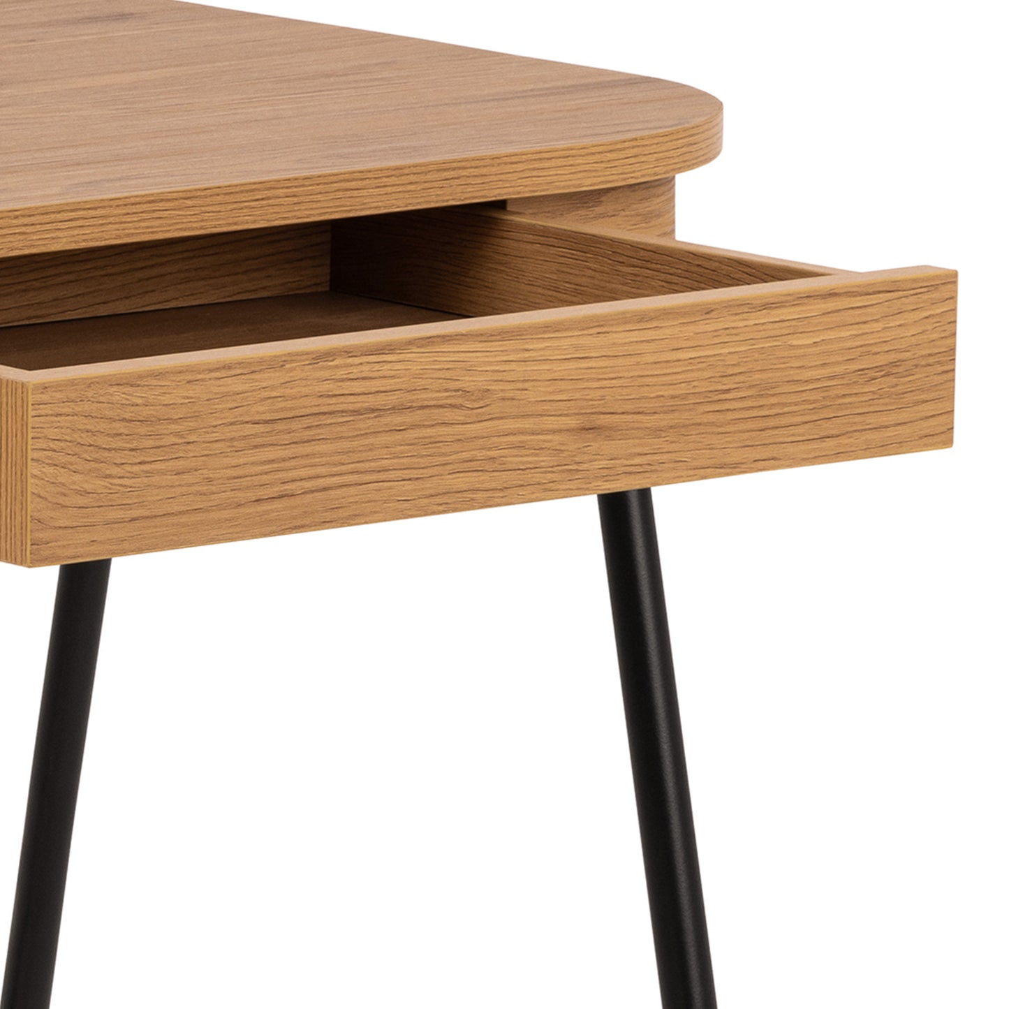 Blueton Desk with 2 Drawers in Black and Oak