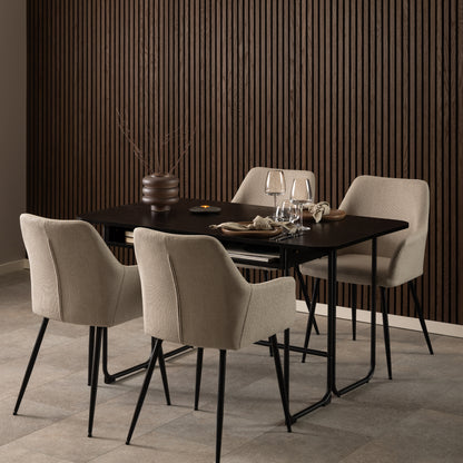 Arden Dining Table in Black
