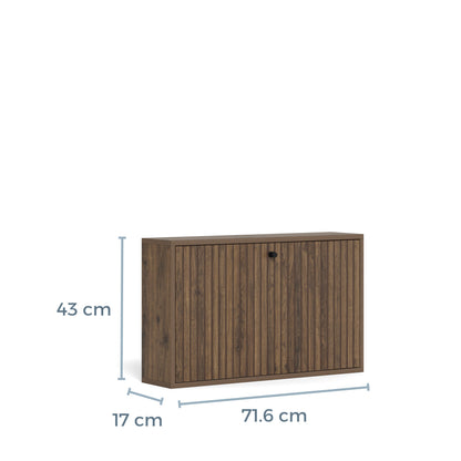 Oslo Shoe Storage in Smoked Oak