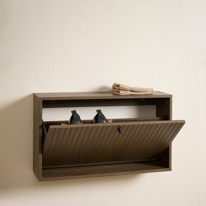 Oslo Shoe Storage in Smoked Oak