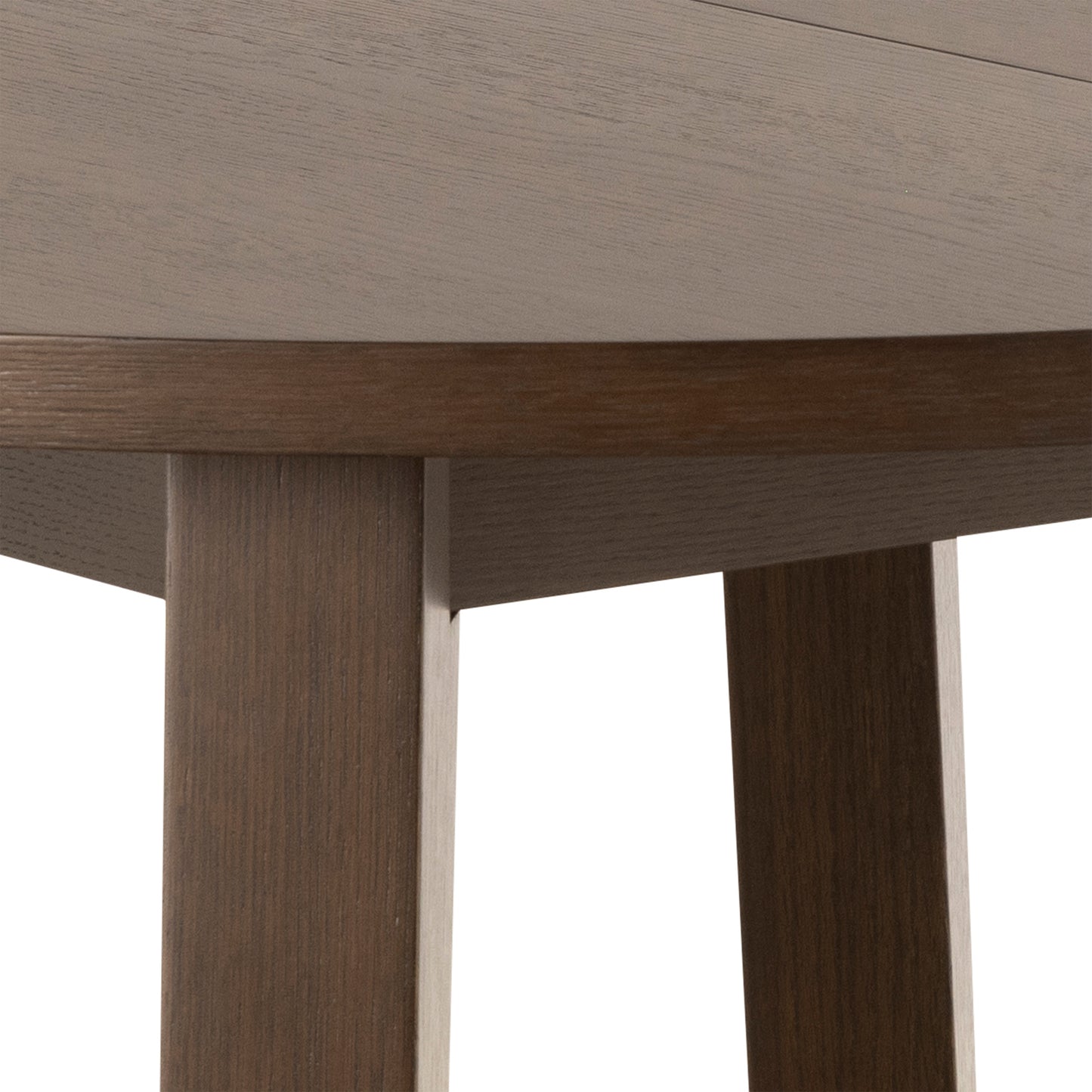 A-Line Round Extendable Dining Table Smoked Oak 120x75cm