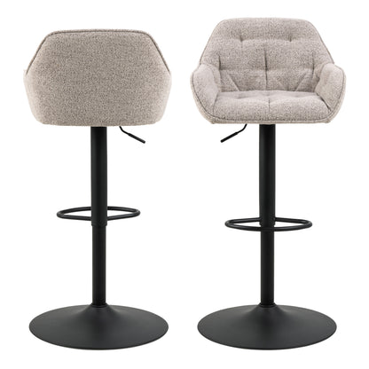 Brooklyn Bar Stool in Beige Set of 2