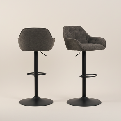 Brooklyn Bar Stool in Taupe Set of 2