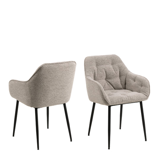 Hearth Dining Chair in Beige Set of 2