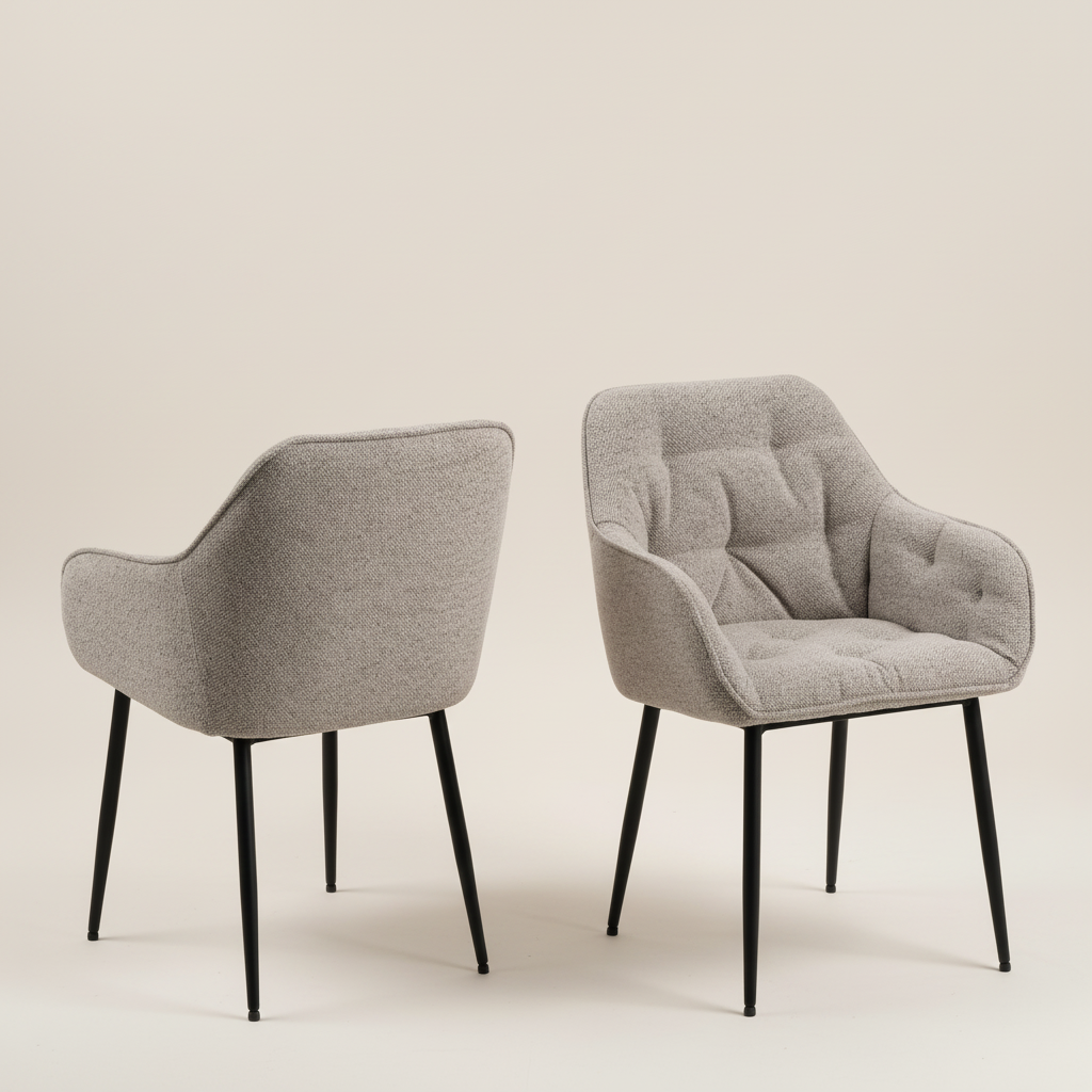 Hearth Dining Chair in Beige Set of 2
