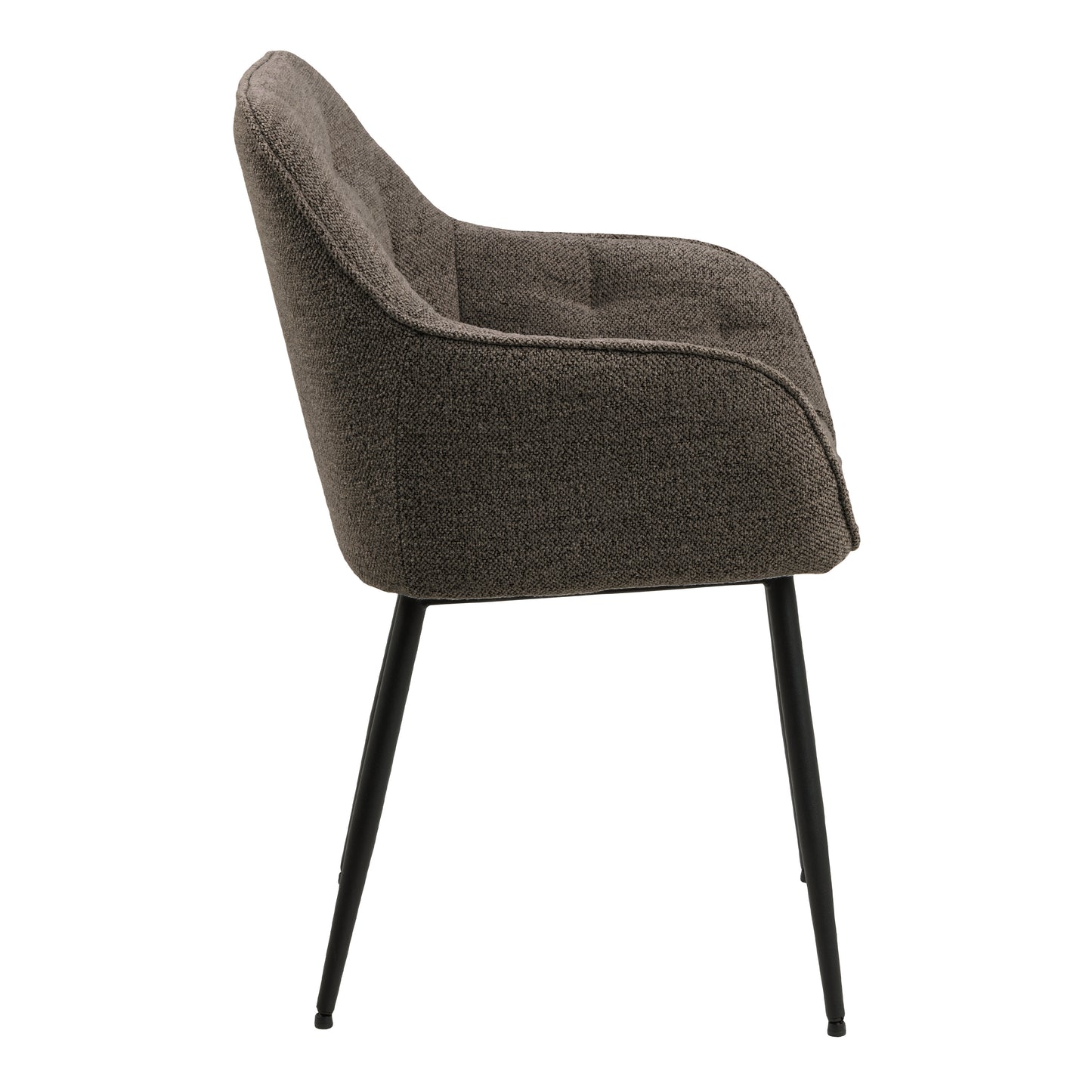 Hearth Dining Chair with Armrest in Taupe Set of 2