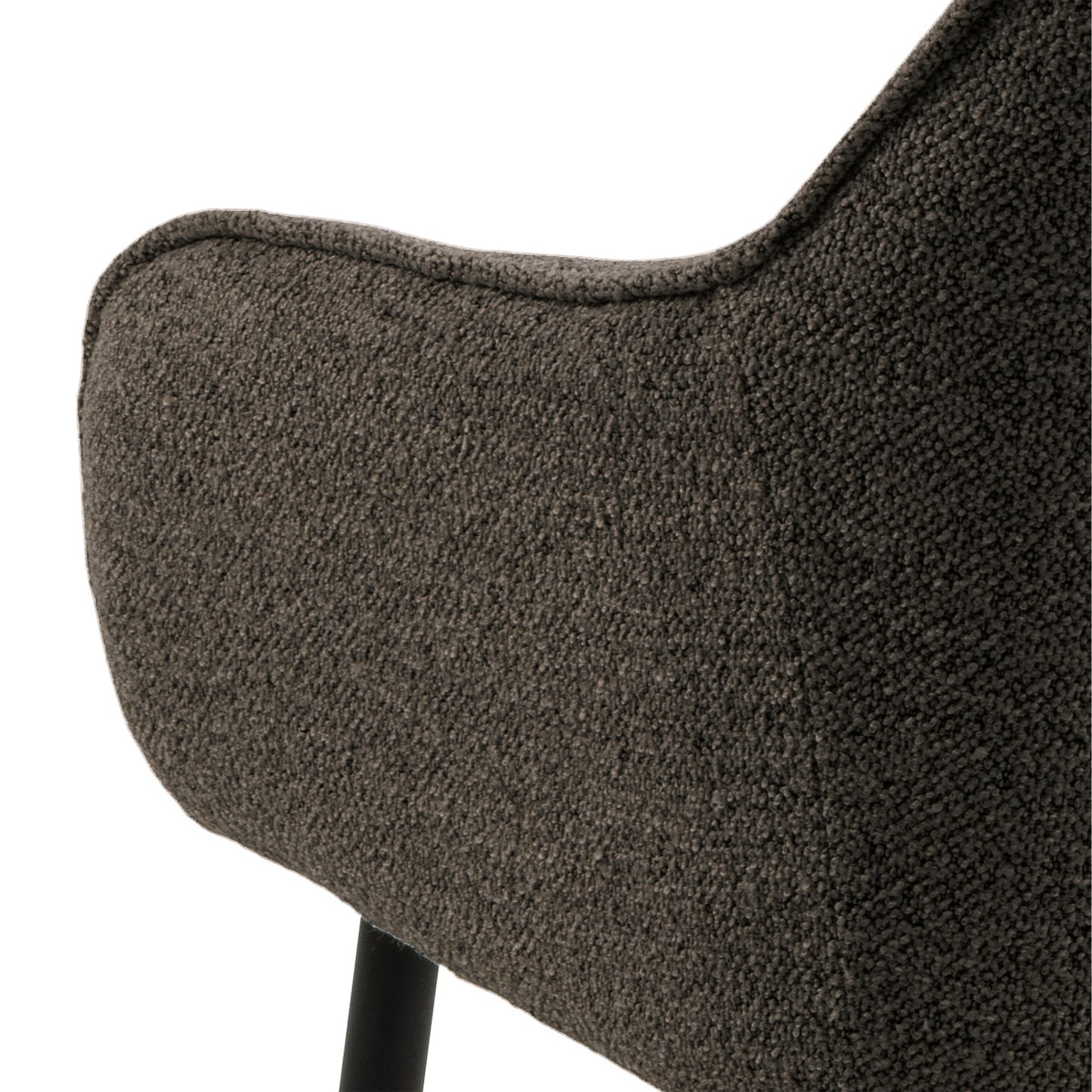 Hearth Dining Chair with Armrest in Taupe Set of 2