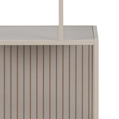 Seaford Tall Grey Metal Bookcase with 5 Shelves