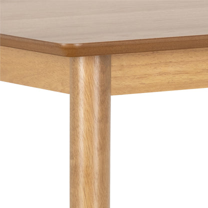 Barlow Bar Table Set in Matt Oak Includes 2 Barlow Stool Without Back