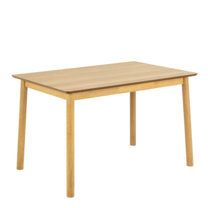 Barlow Rectangular Dining Table in Matt Oak 120x74.8cm
