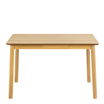 Barlow Rectangular Dining Table in Matt Oak 120x74.8cm
