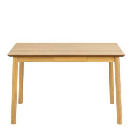 Barlow Rectangular Dining Table in Matt Oak 120x74.8cm