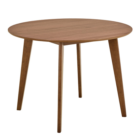 Orion Dining Table Set For 4 in Walnut, Ø 105 cm