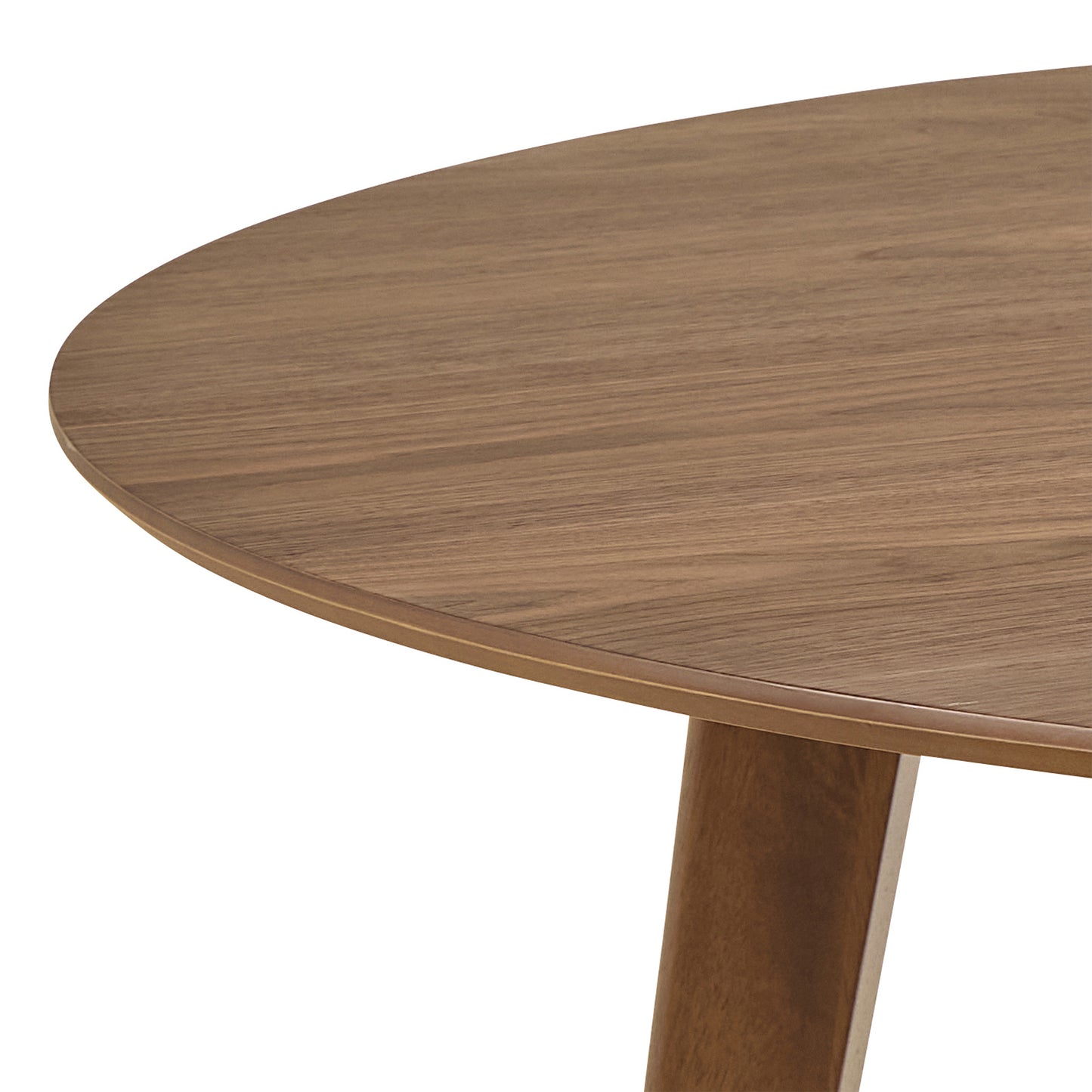 Orion Round Dining Table in Walnut 140cm