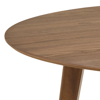 Orion Round Dining Table in Walnut 140cm