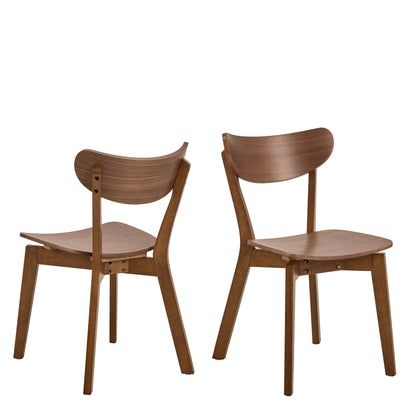 Orion Dining Chairs in Walnut Set of 2
