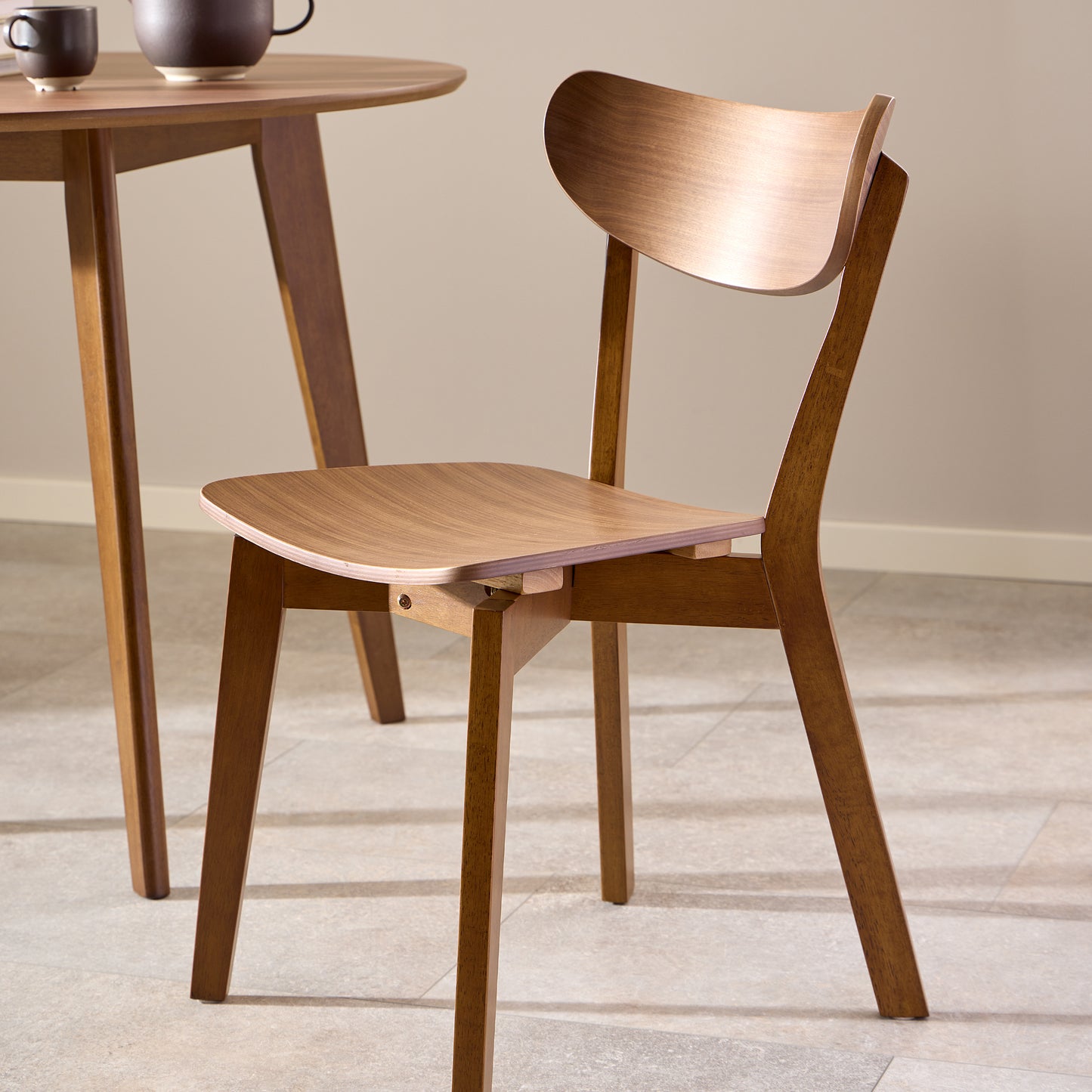 Orion Dining Chairs in Walnut Set of 2