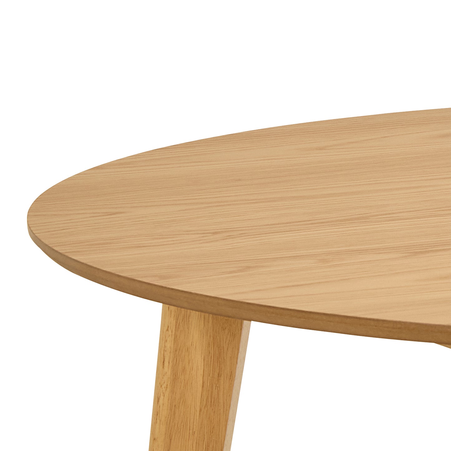 Orion Round Dining Table in Matt Oak 120cm