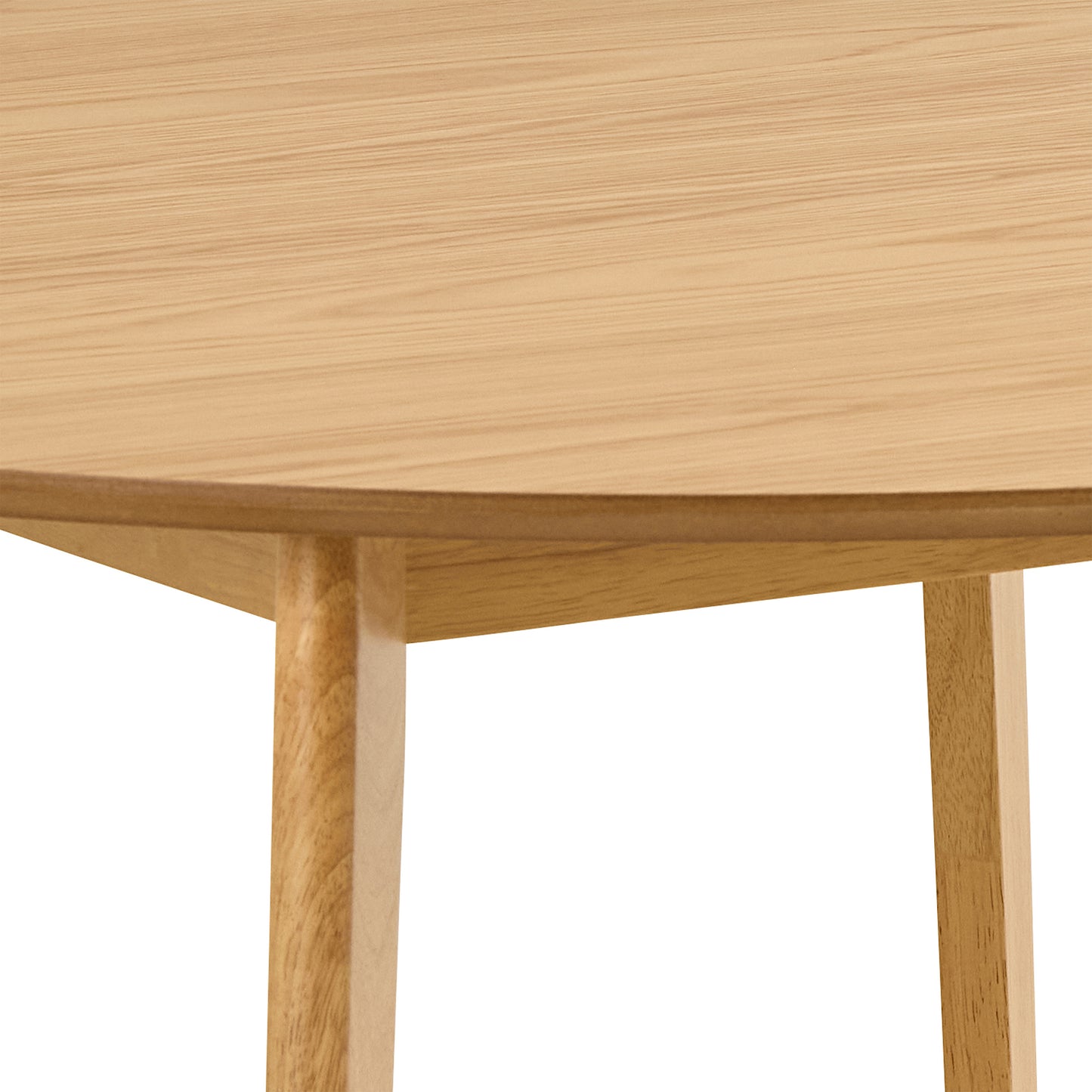 Orion Round Dining Table in Matt Oak 120cm