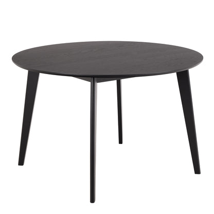 Orion Round Dining Table in Matt Black 120cm