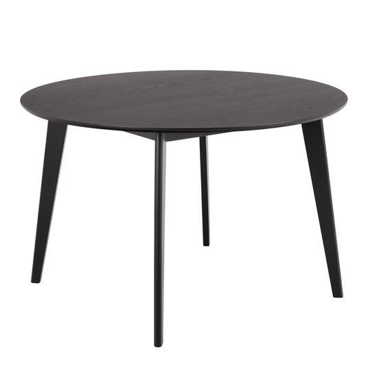 Orion Round Dining Table in Matt Black 120cm