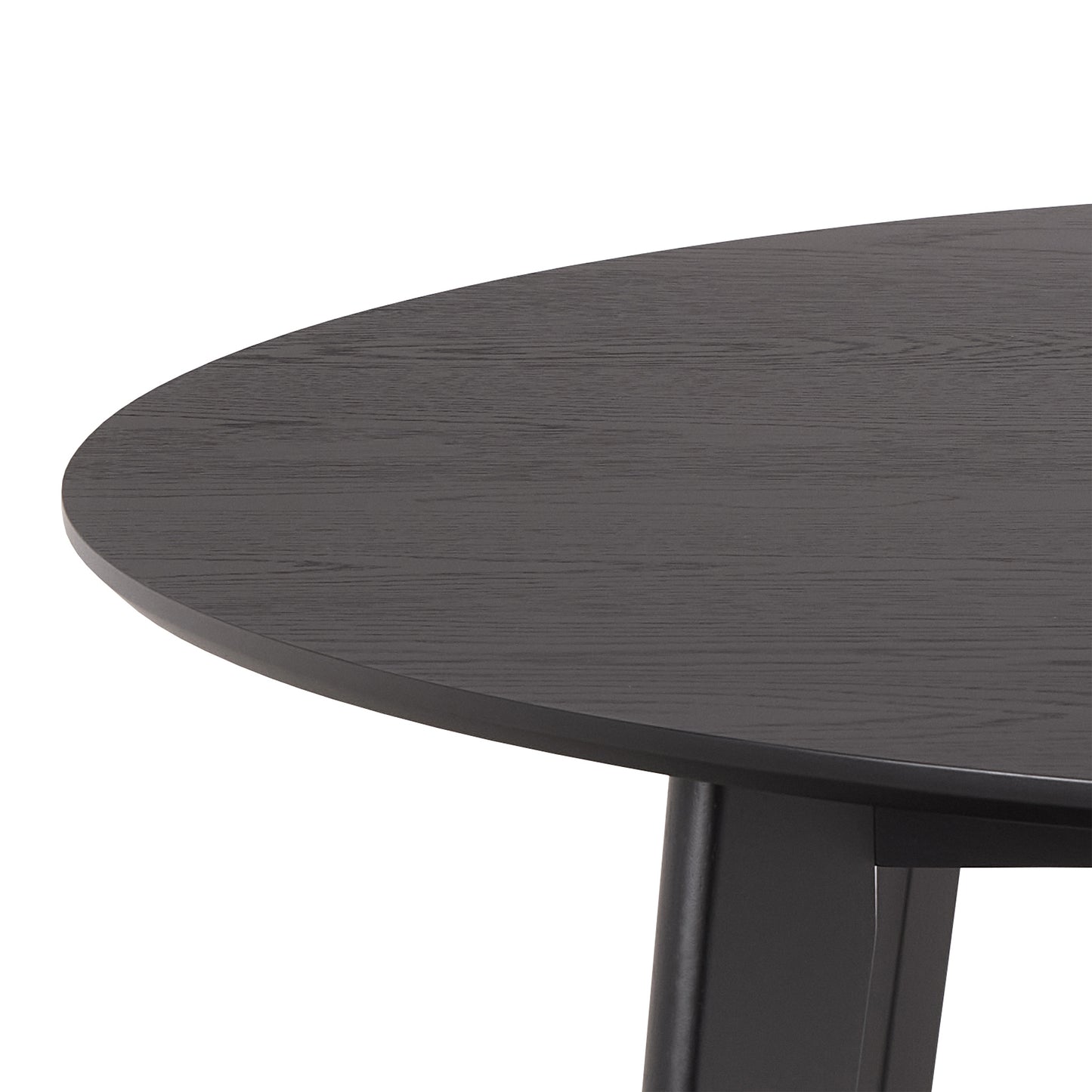 Orion Round Dining Table in Matt Black 120cm