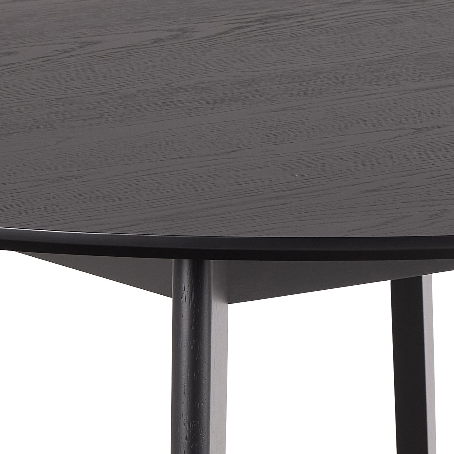 Orion Round Dining Table in Matt Black 120cm