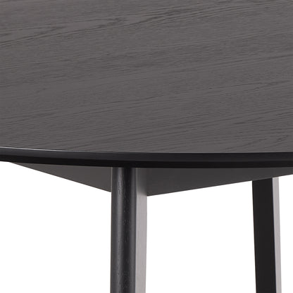 Orion Round Dining Table in Matt Black 120cm