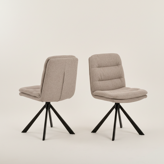 Dean Beige Dining Chair Set of 2