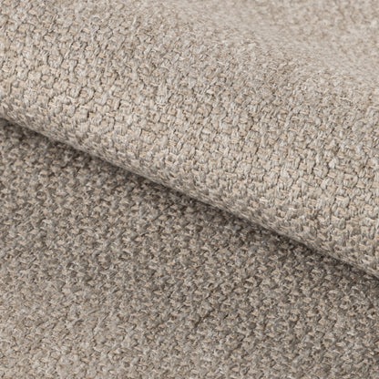 Meridian Dining Set – Ceramic Rusty Brown Top Table + 4 Beige Swivel Dining Chair