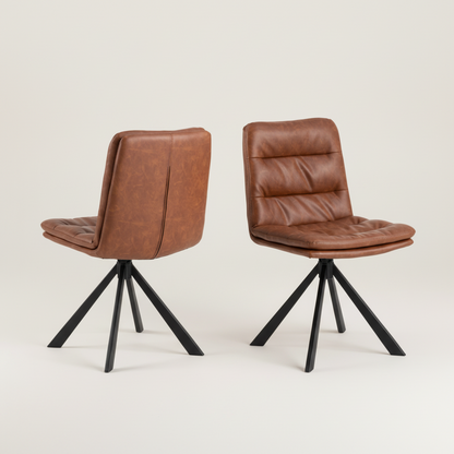 Dean Brandy Dining Chair Set of 2