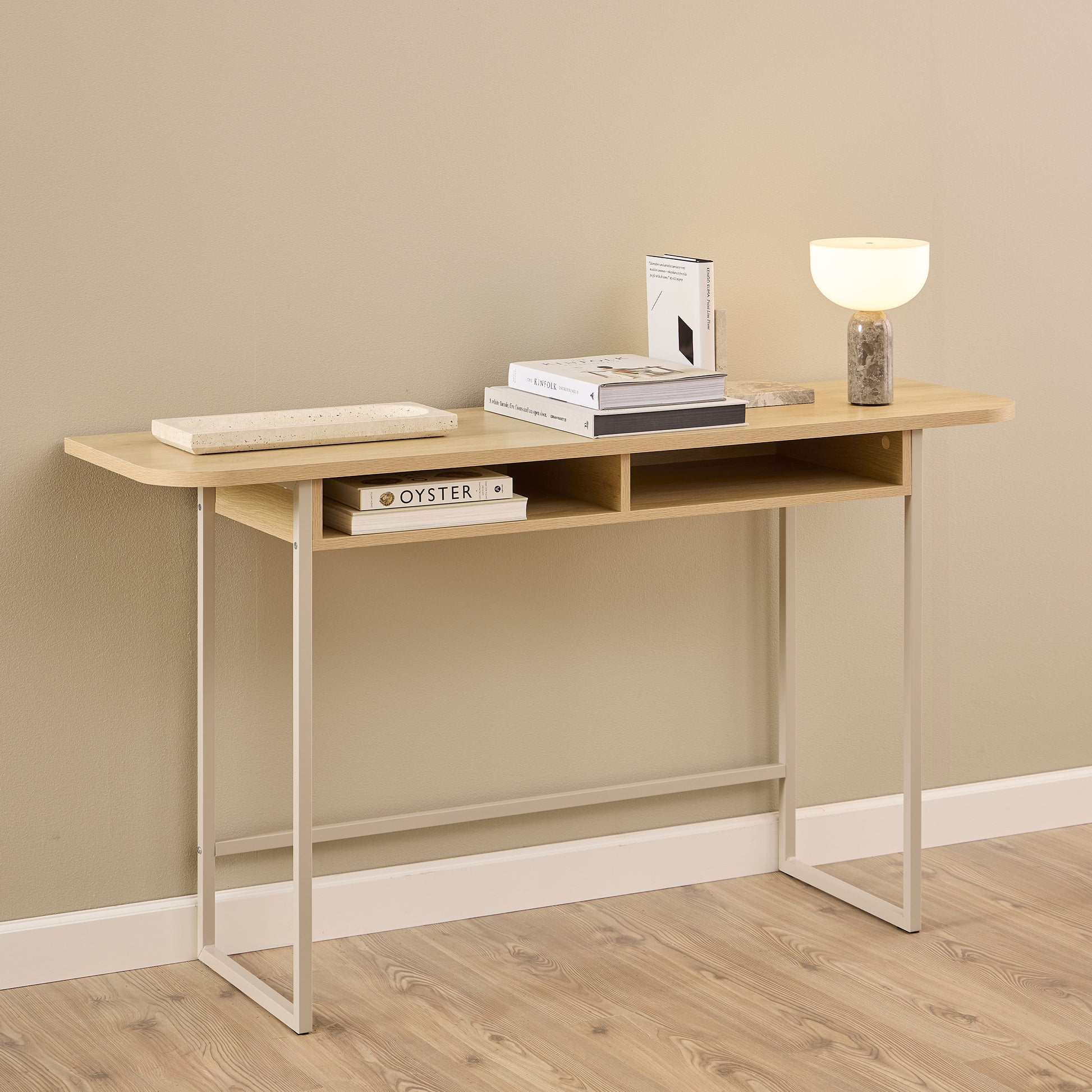 Arden Console Table in Grey and Oak