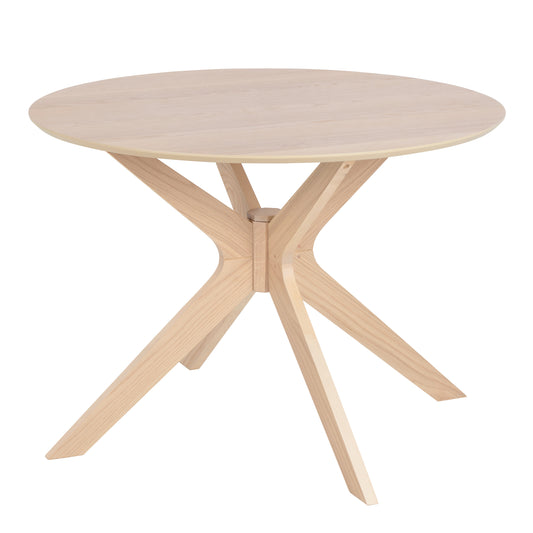 I_Duncan Round Dining Table in White Oak 105x75cm