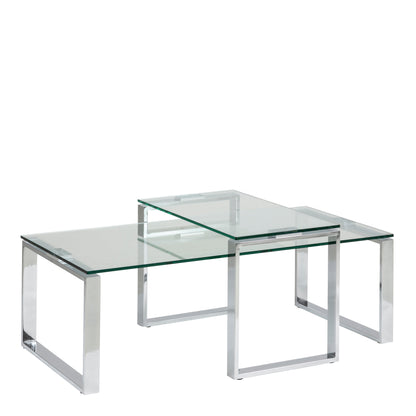 Element Coffee Table Set with Glass Top