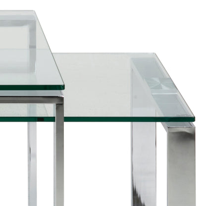 Element Coffee Table Set with Glass Top