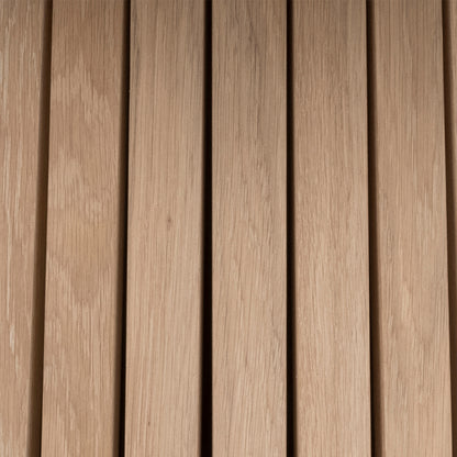 Corven Round Dining Table in White Oak 120x75cm