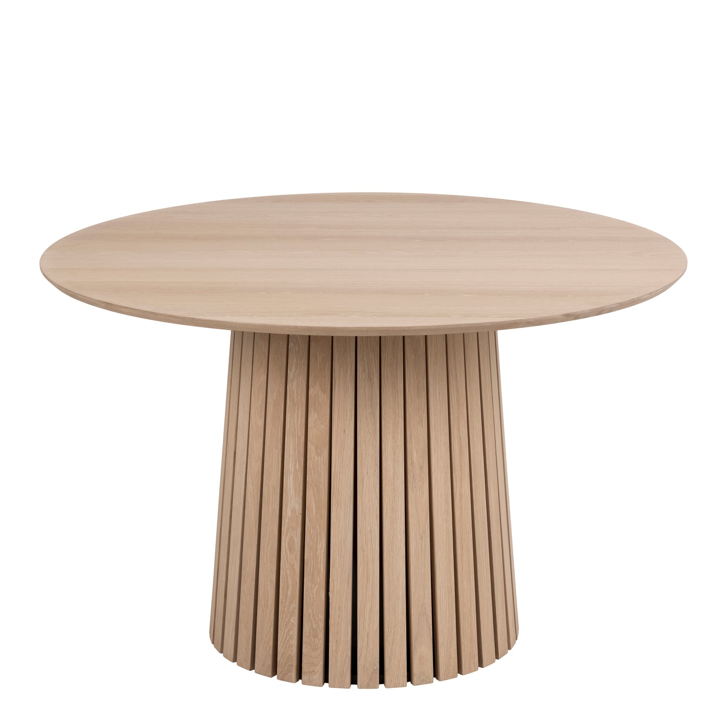 Corven Round Dining Table in White Oak 120x75cm