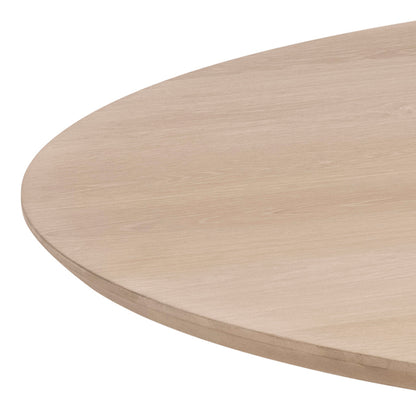 Corven Round Dining Table in White Oak 120x75cm