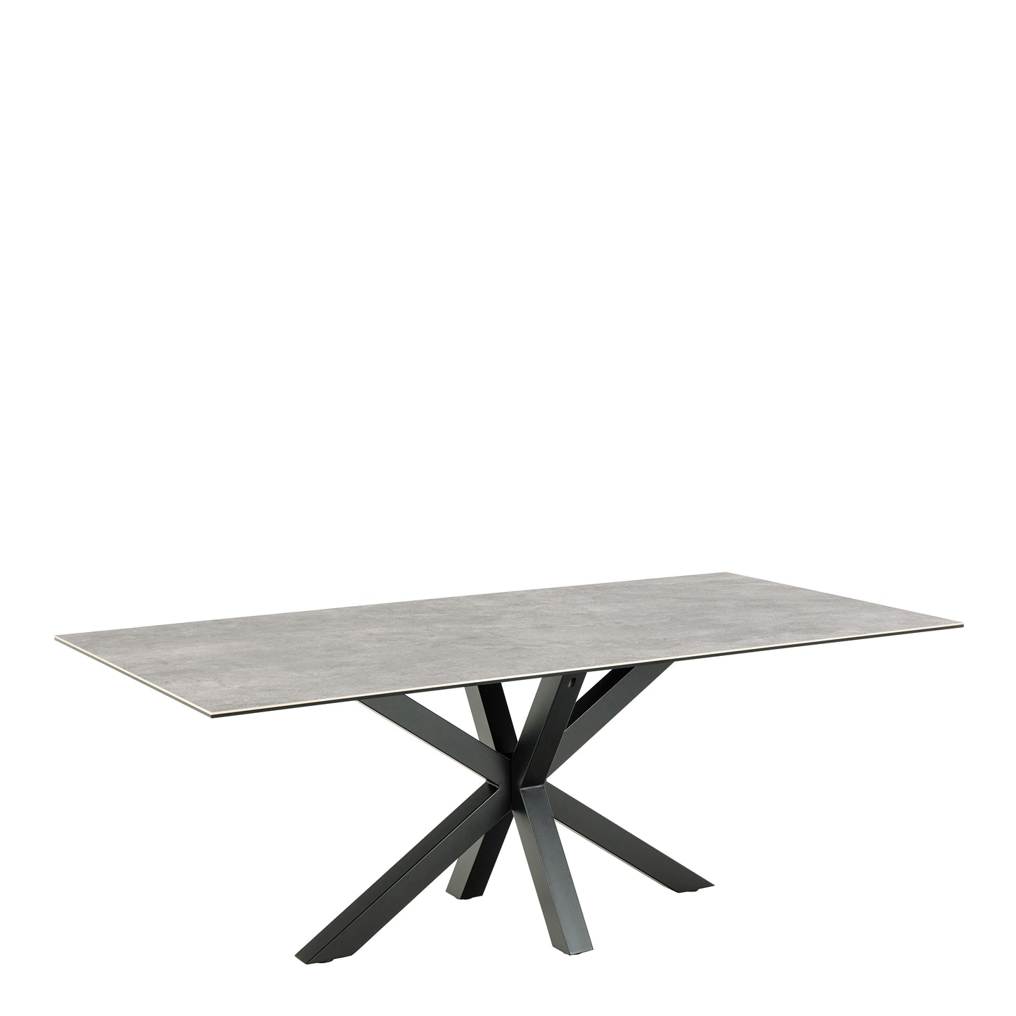 Meridian Dining Table with Ceramic Grey Top 200x100cm