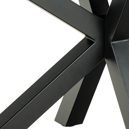 Meridian Dining Table with Ceramic Grey Top 200x100cm