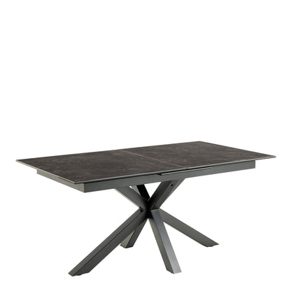 Meridian Extendable Dining Table with Ceramic Black Top 168–210cm