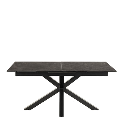 Meridian Extendable Dining Table with Ceramic Black Top 168–210cm