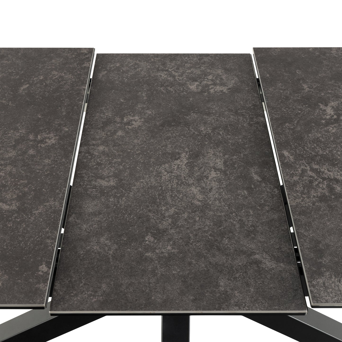 Meridian Extendable Dining Table with Ceramic Black Top 168–210cm