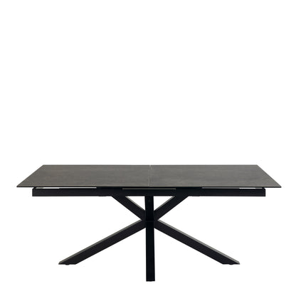 Meridian Extendable Dining Table with Ceramic Black Top 200–240cm