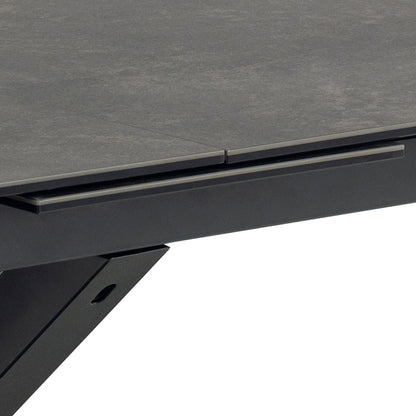 Meridian Extendable Dining Table with Ceramic Black Top 200–240cm