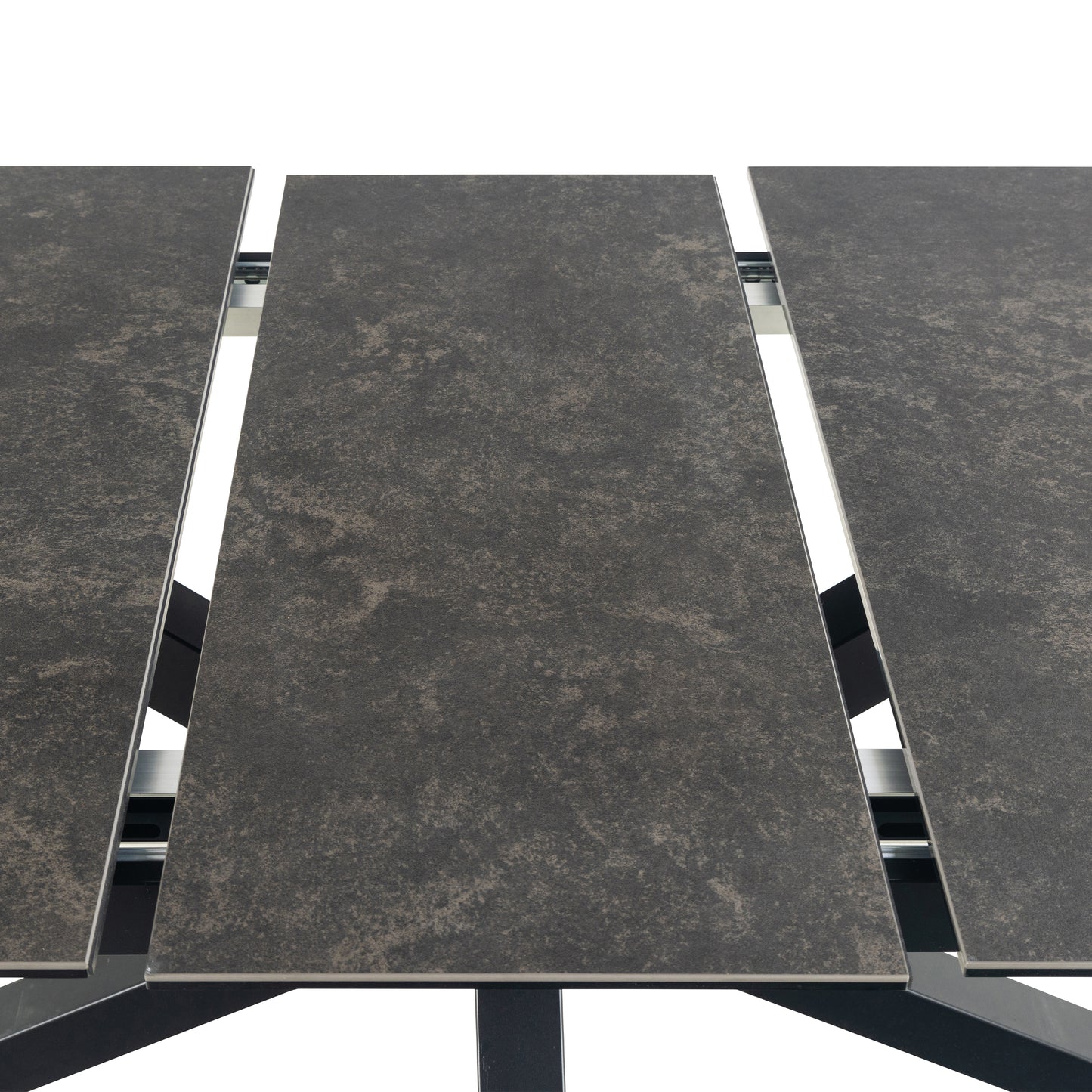 Meridian Extendable Dining Table with Ceramic Black Top 200–240cm